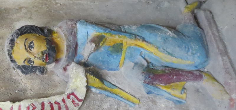 Wales St Athan - St Athan Roger Berkerolles 1351 and Katherine de Turberville